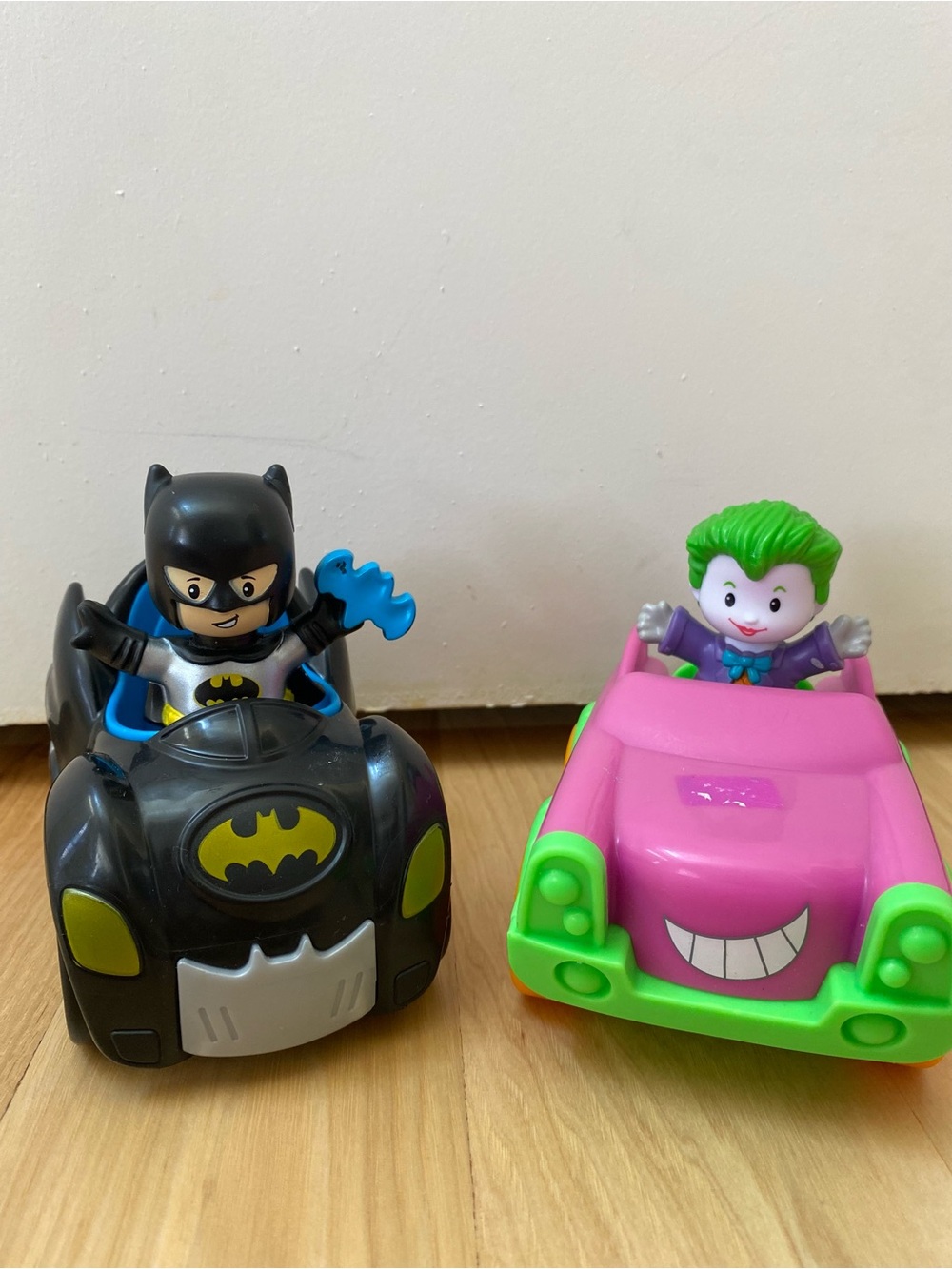 Fisher Price Little People Batman & Joker Batmobile & Car Batcave Replacement